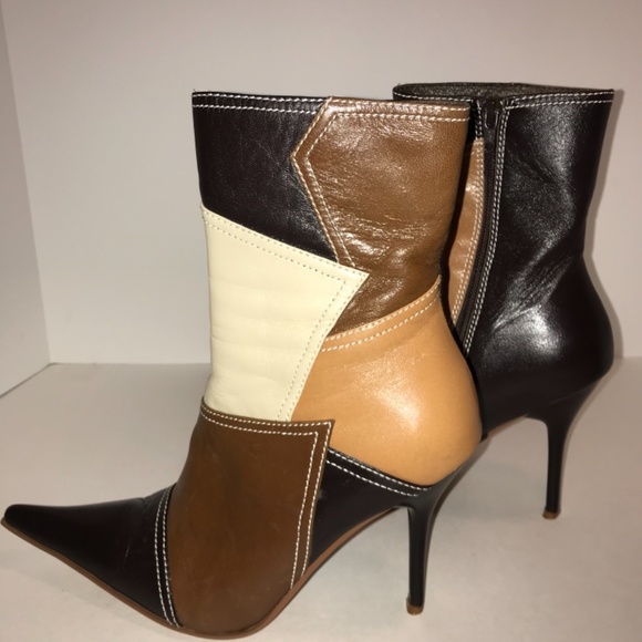 N.Y.L.A Element color block retro heeled bootie - Picture 2 of 8